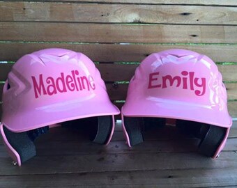 Vinyl decals for helmets