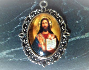 1 pendant medal Jesus 29 mm