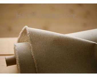 Plain Cotton Linen Fabrics, Classic Solid Pure Linen Fabric, Handbag Cushion Fabrics, DIY Sewing Fabric Supplies (JJ13)