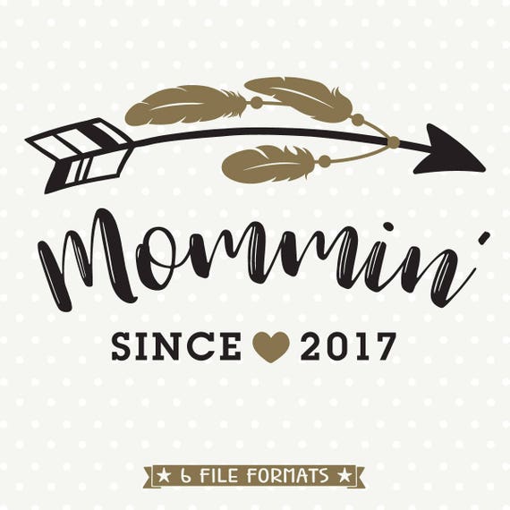 Download Mommin svg Mom Iron on file Mom SVG file Baby Shower Gift