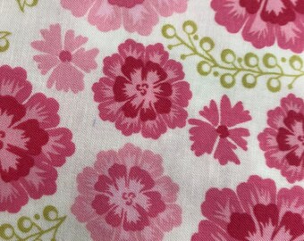Michael Miller fabric by the yard Medallion Bloom pink