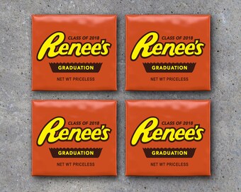 Graduation Reese's Candy Bar Toppers – Printable Personalized Files – Party Favors customized with graduate’s name – Graduation Party Ideas