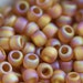 TOHO Seed Bead 6/0 ~Trans-Rainbow-Frosted Dk Topaz ~ 8g-24g (TR-06-162CF) A-4
