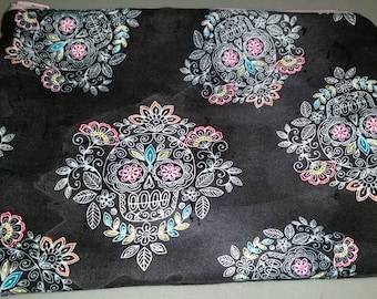 Sugar Skull Sketch Cosmetic Bag