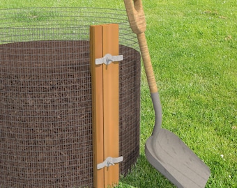 DIY Compost Bin Plans - DIY Composter Plans - Permaculture - Gift for Gardener - Sustainable Eco Friendly Gifts - Compost Container