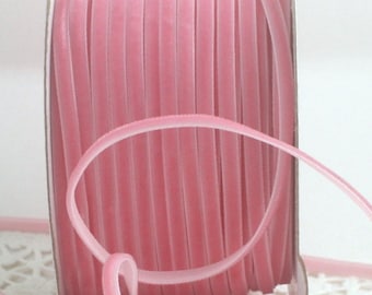 Pink Velvet Ribbon, 1/8" wide