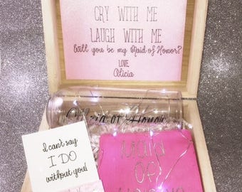 Bridesmaid Proposal box will you be my bridesmaid bridesmaid gift bridesmaid proposal maid of honor gift maid of honor