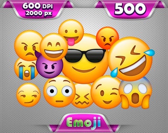Emoji Clipart ,Emoji collection, Emoji Set, Emoji Smiles, Emoji , Emoji Faces, Emoji Png, SET of 496 with Transparent Backgrounds