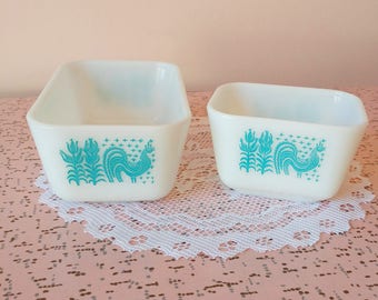 Vintage 501 and 502 Butterprint pyrex