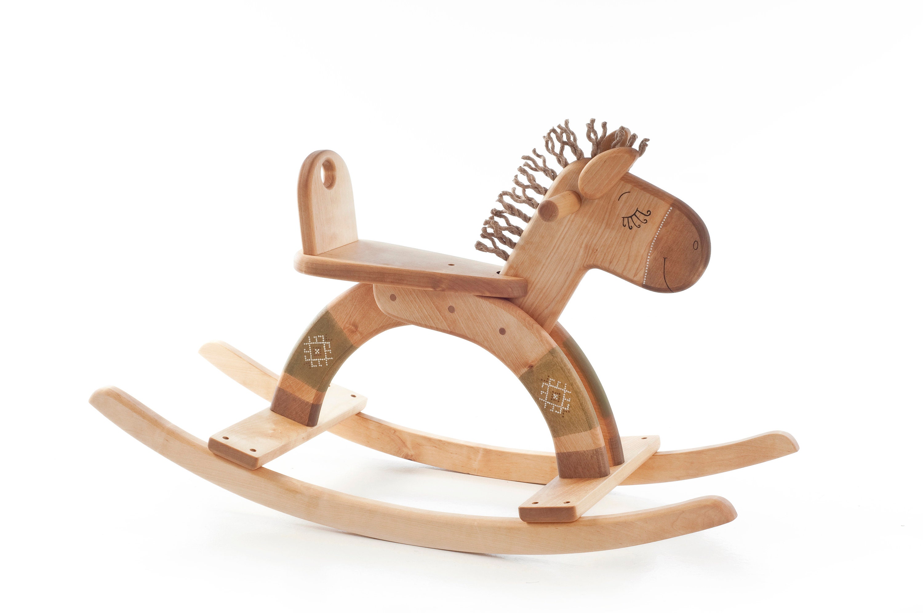 Wooden Rocking Horse Wood Rocking Horse 1st Birthday Gift