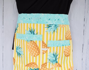 Garden apron, Gardening Apron, Gardening Gift, Gardening Tools, Gift for Gardeners, Plus size Gardening Apron for Women, Pineapple Gifts