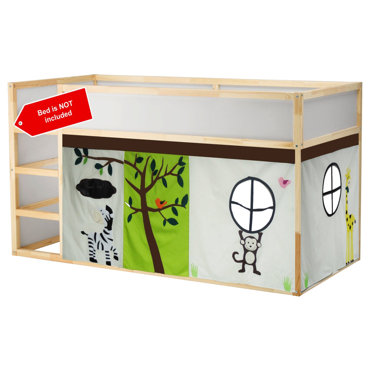 Jungle Theme bed tent Loft bed curtain free design and