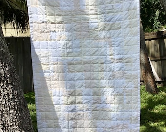 Quilt lap quilt comforter unique neutral