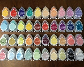 Dew Drop Multipurpose Ink Pad-Fingerprint Wedding Tree Ink Pad-Craft Colorful Ink Pad-Fingerprint Inks-40 Colors Available