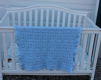 Baby Blanket crocheted afghan