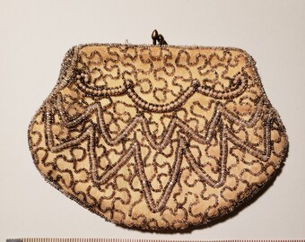 Vintage Hand Beaded Clutch
