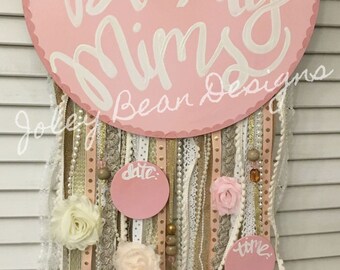 Dreamcatcher Baby Girl Hospital Door Hanger