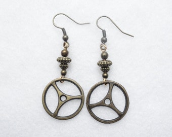 Steampunk Earrings Gears
