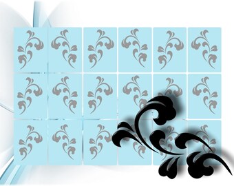 Airbrush-Schablonen- Nagellack Schablone für aufregende selbstklebende Nailart Nägel