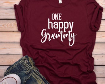 One Happy Grammy© | Grandma Shirt | Shirt for Grammy | Grammy Gift | Granny, Nana, Grammy, Mimi | Grandma Shirt | Shirt for Grandma