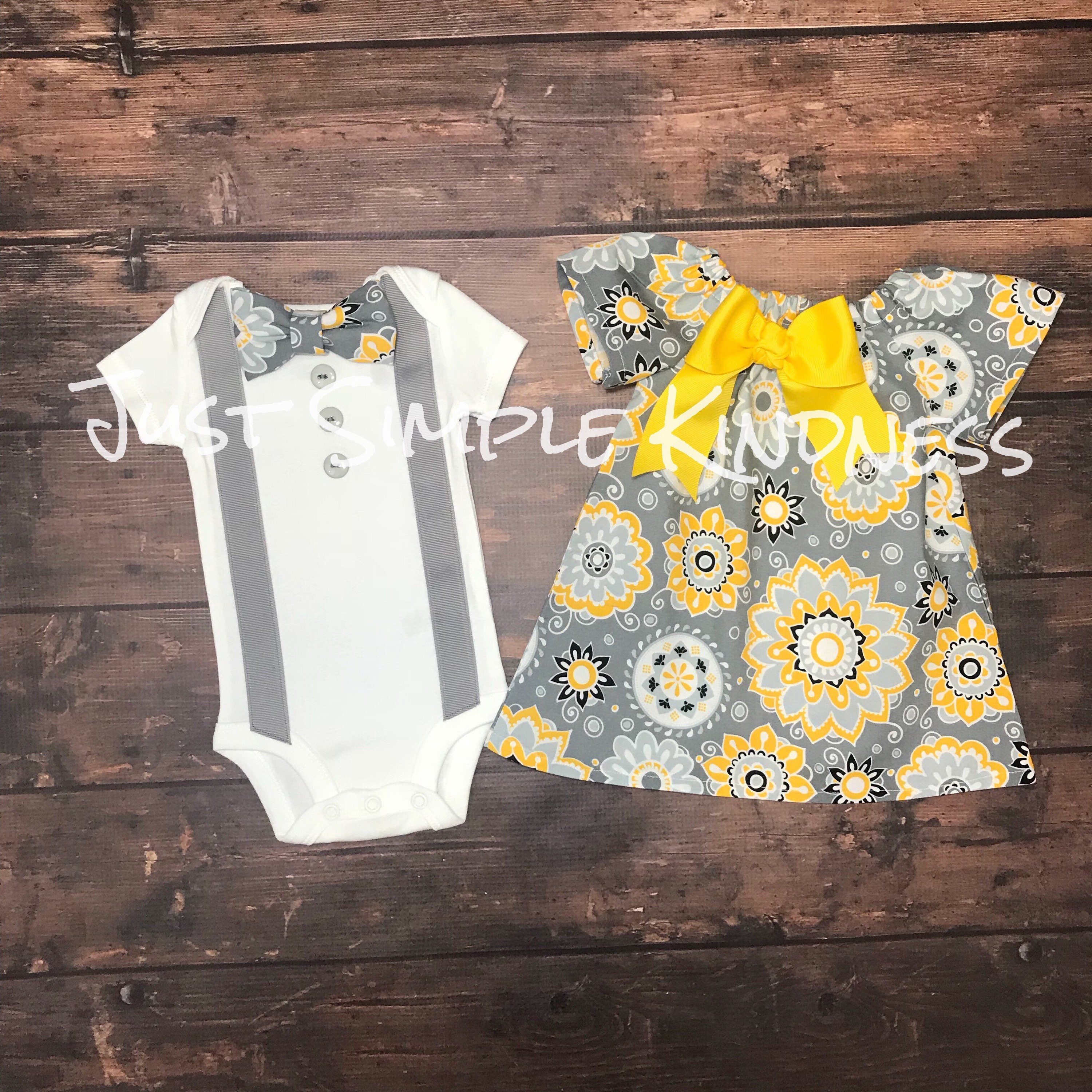 Baby Boy & Baby Girl Twin Outfit Easter Outfit Twins Summer
