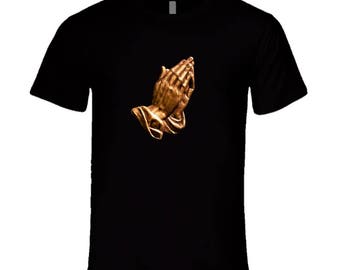 Praying Hands Gold T Shirt
