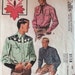 1950s men's western shirt McCalls 2118 Uncut vintage sewing pattern Chest 38 - 40 Neck 15 - 15.5 inches Retro 50s Rockabilly Mid Century