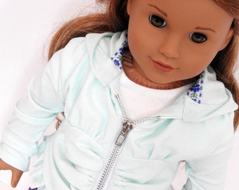 18 Inch Doll Hoodie, AG Doll Hoodie Handmade for American Girl Doll