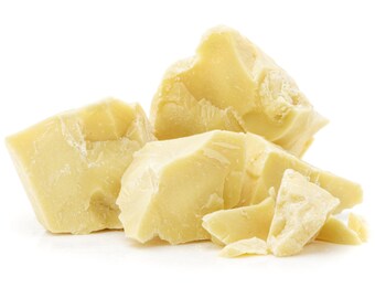 Raw Cocoa Butter, 1 lb | 16 oz Unrefined Cocoa Butter | 100% Natural