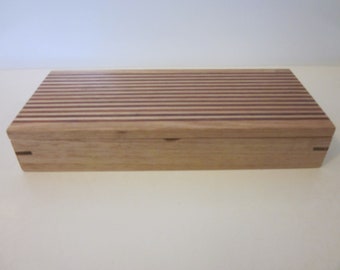 Handcrafted Wooden Jewellery Box / Trinket Box / Gift Box 27.5 (L) X 12 (W) X 5 (H) cm