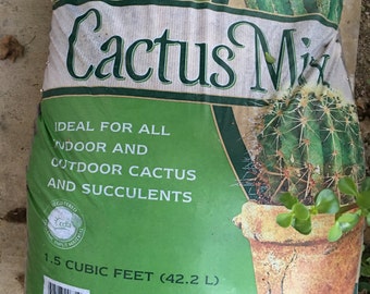 Organic EB Stone Cactus Mix, One (1) pound Fresh Mix in Gallon size bag
