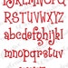 January Embroidery Font