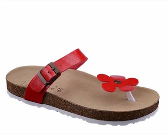 Women's Summer slippers solid color 100% Made in Italy