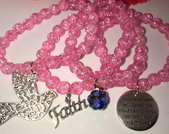 Beaded bracelet set, stack bracelets, bracelet stack