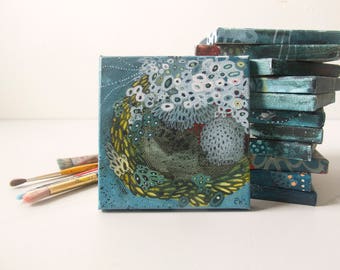 Ten: Small Original Abstract Painting