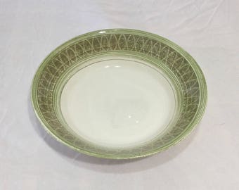 Royal China Ironstone Morocco Green Large Serving Bowl