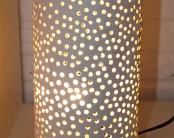 Handmade lamp, porcelain, custom made