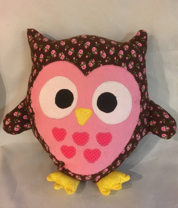 plush owl pillow