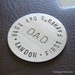 Personalized Golf Ball Marker with Your Message and Names - Hand Stamped Sterling Silver - Custom Golf Marker Keepsake Token - Great Gift!