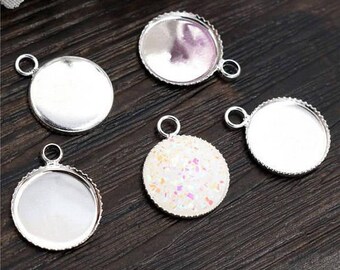 12 mm 10 pendant backings for cabochons 12 mm within 15 days