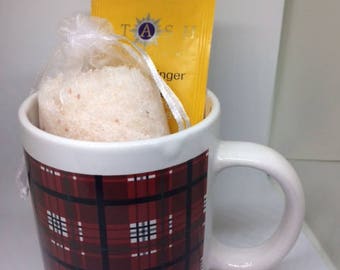 Red Plaid Mug Gift Set