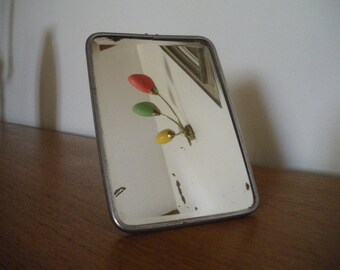 Ancien Miroir de barbier/ glace biseautée/ Vintage french Barber's mirror