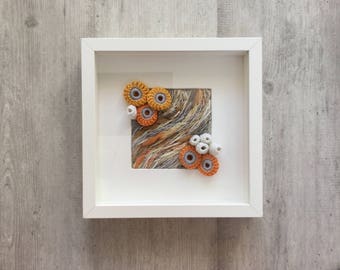 Handmade crochet coral reef