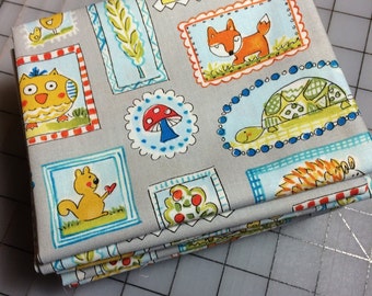 Dena Designs - Fox Playground - Fat Quarter cut of Frames in Grey - PWDF188