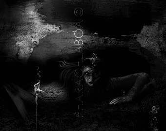 Art Print Hell Mermaid Guardian Demon Inferno Woman Creature Nymph Underwater Cave Macabre Dark Artwork Beautiful Art Print Hell Mermaid Guardian Demon Inferno Woman Creature Nymph Underwater Cave Macabre Dark Artwork Beautiful
