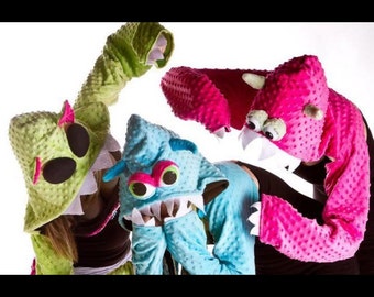 Custom LED Monster Madness Hood Shrug/scarf