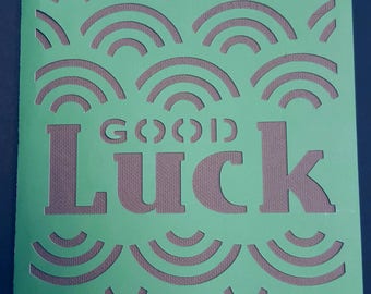 Good Luck Greeting Card with optional Open When label