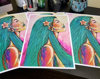 LADY FRANGIPANI (13X19) Poster