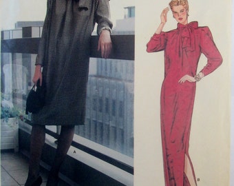 Vogue Paris Original 1309 Givenchy 70s Dress Sewing Pattern Bust 36