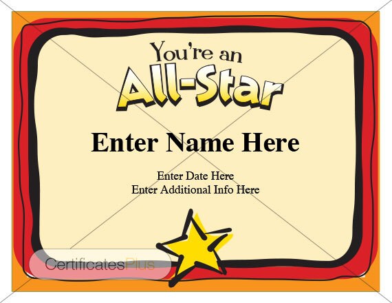 child certificate template under fontanacountryinn com child award certificates